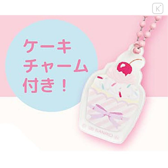Japan Sanrio Round Bottom Pouch - Sugarbunnies : Love Sweets Pink - 4