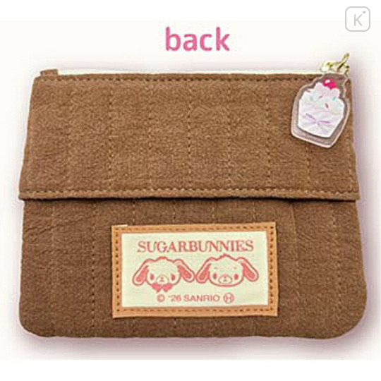 Japan Sanrio Tissue Pouch - Sugarbunnies Kurousa : Love Sweets Brown - 2
