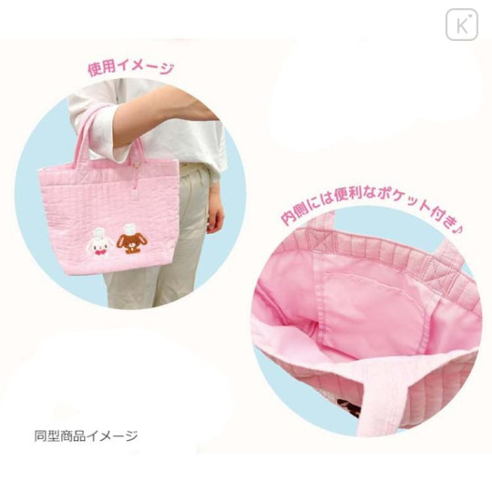 Japan Sanrio Tote Bag - Sugarbunnies : Love Sweets Pink - 6