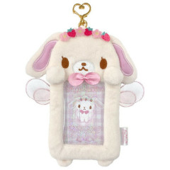 Japan Sanrio Fluffy Pass Case Card Holder - Sugarbunnies : Shirousa Strawberry Flower Fairy