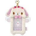 Japan Sanrio Fluffy Pass Case Card Holder - Sugarbunnies : Shirousa Strawberry Flower Fairy - 1