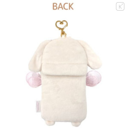 Japan Sanrio Fluffy Pass Case Card Holder - Sugarbunnies : Shirousa Strawberry Flower Fairy - 2