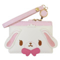 Japan Sanrio Pass Case Card Holder & Reel - Sugarbunnies : Shirousa - 1