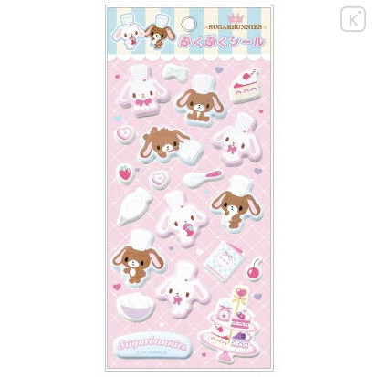 Japan Sanrio Puffy Sticker - Sugarbunnies : Pink - 1