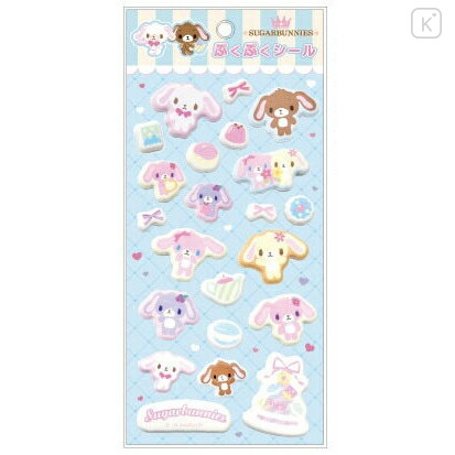 Japan Sanrio Puffy Sticker - Sugarbunnies : Blue - 1