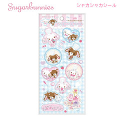 Japan Sanrio Shaker Sticker - Sugarbunnies