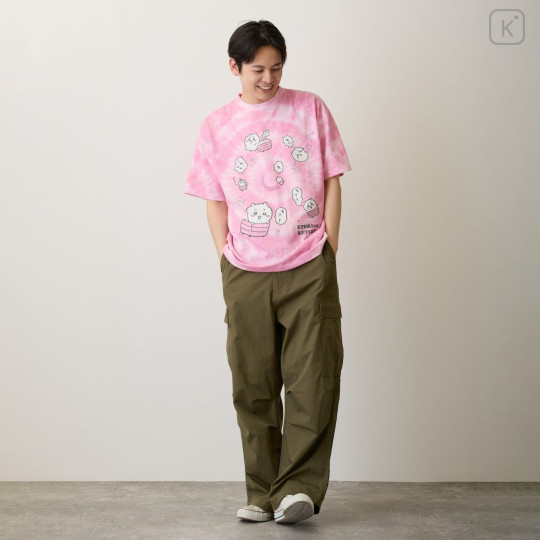 Japan Chiikawa Tie-dye T-shirt (L) - Chiikawa : Loop Pink - 7