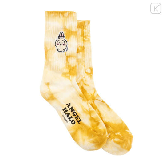Japan Chiikawa Tie-dye Socks - Usagi : Angel Halo Yellow - 1