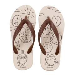 Japan Chiikawa Beach Sandals 23-23.5cm - Chiikawa & Hachiware & Usagi : Water Gun Beige