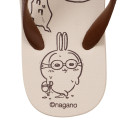 Japan Chiikawa Beach Sandals 25-25.5cm - Chiikawa & Hachiware & Usagi : Water Gun Beige - 5
