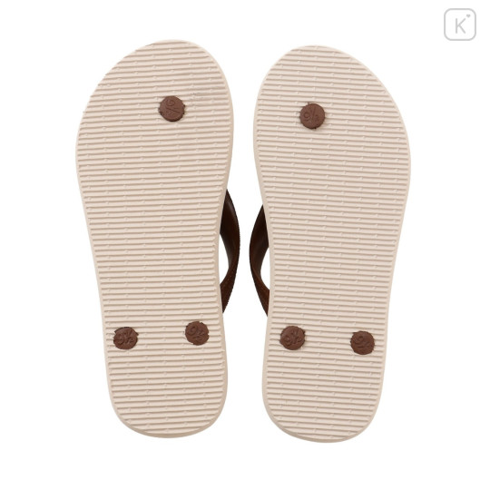 Japan Chiikawa Beach Sandals 25-25.5cm - Chiikawa & Hachiware & Usagi : Water Gun Beige - 6