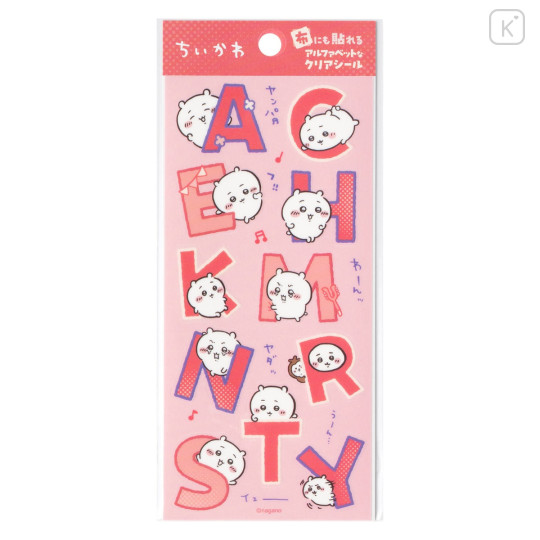Japan Chiikawa Clear Alphabet Sticker - Chiikawa : Fabric Compatible - 1