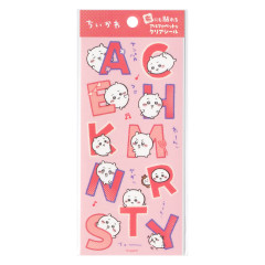 Japan Chiikawa Clear Alphabet Sticker - Chiikawa : Fabric Compatible