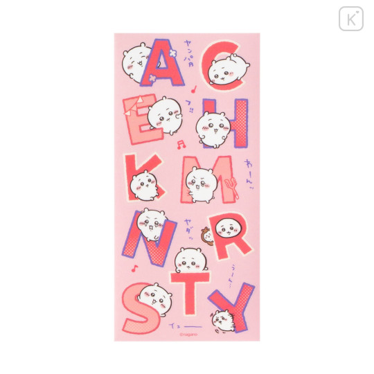 Japan Chiikawa Clear Alphabet Sticker - Chiikawa : Fabric Compatible - 4