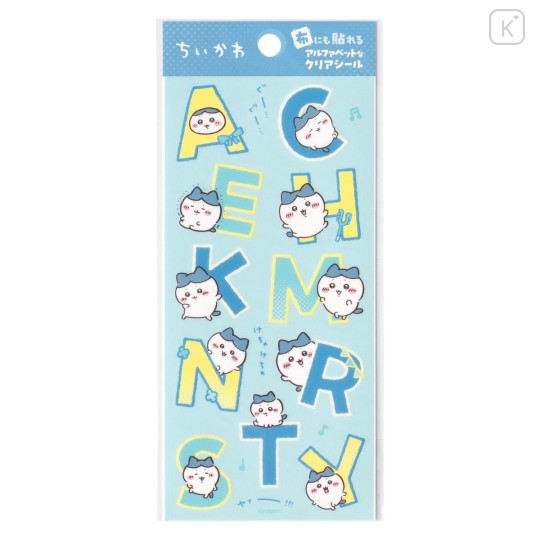 Japan Chiikawa Clear Alphabet Sticker - Hachiware : Fabric Compatible - 1