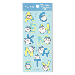 Japan Chiikawa Clear Alphabet Sticker - Hachiware : Fabric Compatible