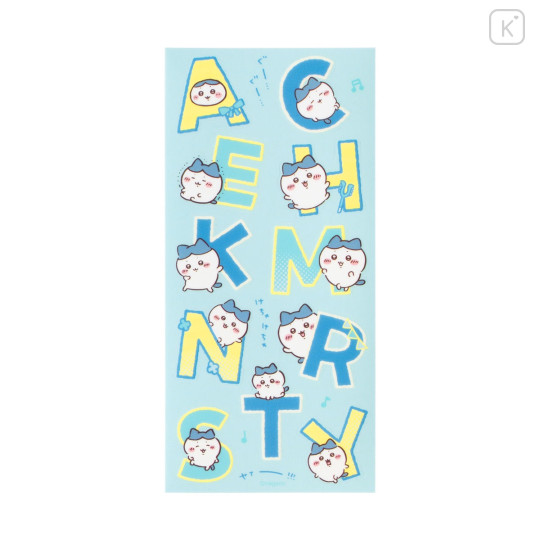 Japan Chiikawa Clear Alphabet Sticker - Hachiware : Fabric Compatible - 4