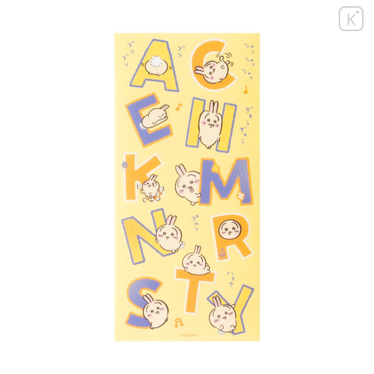 Japan Chiikawa Clear Alphabet Sticker - Usagi : Fabric Compatible - 4