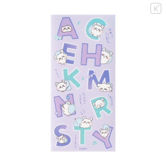 Japan Chiikawa Clear Alphabet Sticker - Momonga : Fabric Compatible - 4