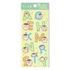Japan Chiikawa Clear Alphabet Sticker - Kurimanju : Fabric Compatible