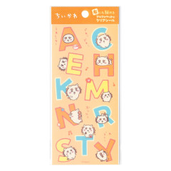 Japan Chiikawa Clear Alphabet Sticker - Shisa : Fabric Compatible
