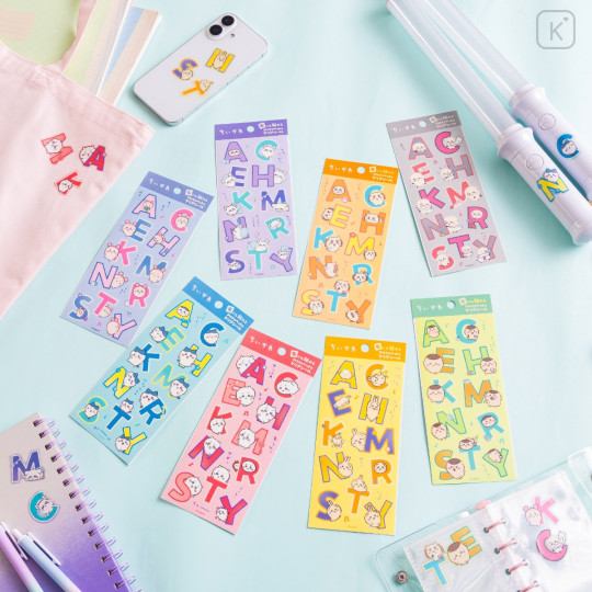 Japan Chiikawa Clear Alphabet Sticker - Shisa : Fabric Compatible - 2