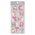 Japan Chiikawa Clear Alphabet Sticker - Rakko : Fabric Compatible - 1