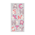 Japan Chiikawa Clear Alphabet Sticker - Rakko : Fabric Compatible - 4
