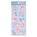 Japan Chiikawa Clear Alphabet Sticker - Furuhonya Kani-chan : Fabric Compatible - 1