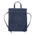 Japan Chiikawa Denim Knapsack - Furuhonya Kani-chan & Momonga : Let's Dance Indigo - 7