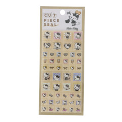 Japan Sanrio Cut Piece Seal - Hello Kitty : Black Ribbon