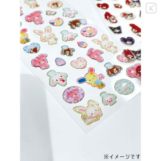 Japan Sanrio Glitter Resin Sticker - Cinnamoroll & Pochacco & Pompompurin : Retro - 3