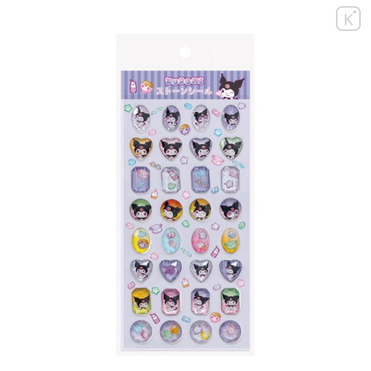 Japan Sanrio Mini Stone Sticker - Kuromi - 1