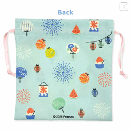 Japan Peanuts Drawstring Bag - Snoopy : Summer Festival - 2