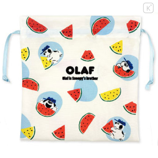 Japan Peanuts Drawstring Bag - Olaf : Summer Watermelon - 1