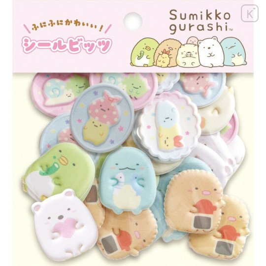 Japan San-X Original Seal Bits - Sumikko Gurashi : Pink - 1