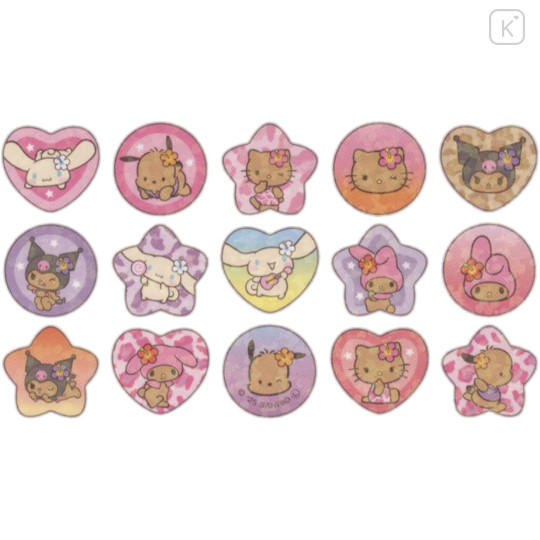 Japan Sanrio Sparkly Marble Sticker Flakes - Sunburn - 2