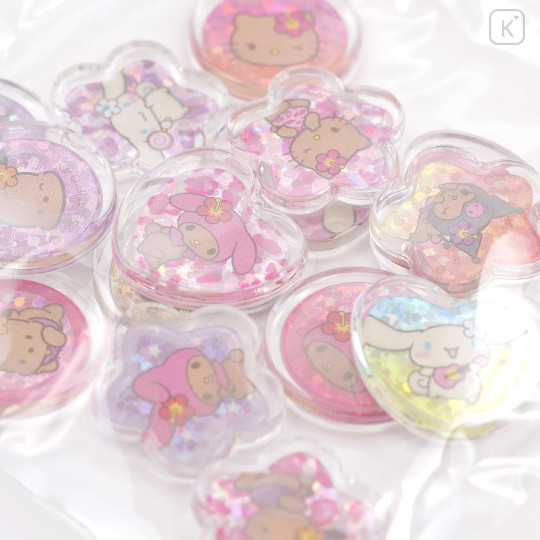 Japan Sanrio Sparkly Marble Sticker Flakes - Sunburn - 3
