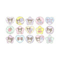 Japan Sanrio Sparkly Marble Sticker Flakes - Kuromi - 2