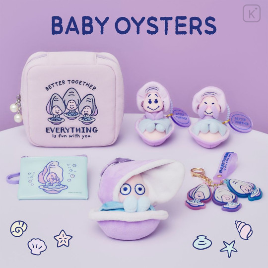 Japan Disney Store Plush Keychain - Young Oyster : 2026 Smile - 2