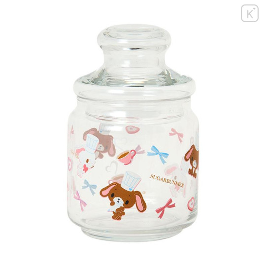 Japan Sanrio Jar Glass Canister Storage Case - Sugarbunnies : Love Sweets - 1