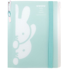 Japan Miffy A4 Zipper 6 Pockets Clear File - Sherbet Hiding