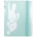 Japan Miffy A4 Zipper 6 Pockets Clear File - Sherbet Hiding - 1