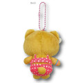 Japan Sanrio Petit Mini Mascot Holder - Hello Kitty : Heart Eyes Summer Tan Sunburned Swimsuit Gal - 2