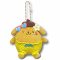 Japan Sanrio Petit Mini Mascot Holder - Pompompurin : Heart Eyes Summer Tan Sunburned Swimsuit Gal - 1