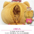 Japan Sanrio Mini Plush Pouch with Carabiner - Cinnamoroll : Heart Eyes Summer Tan Sunburned Swimsuit Gal - 3