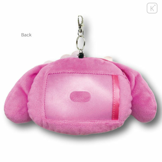 Japan Sanrio Face Pass Case Coin Case with Reel - My Melody : Heart Eyes Summer Tan Sunburned Swimsuit Gal - 2