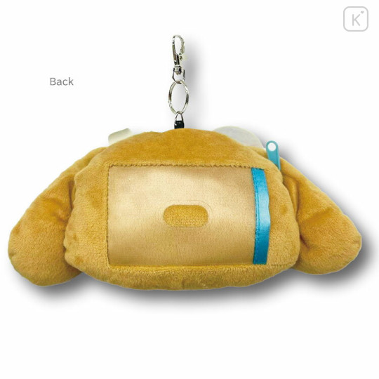 Japan Sanrio Face Pass Case Coin Case with Reel - Cinnamoroll : Heart Eyes Summer Tan Sunburned Swimsuit Gal - 2