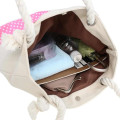 Japan Sanrio Canvas Rope Handle Tote Bag - Hello Kitty : Heart Eyes Summer Tan Sunburned Swimsuit Gal - 3