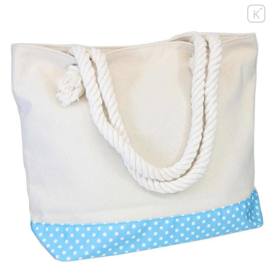 Japan Sanrio Canvas Rope Handle Tote Bag - Cinnamoroll : Heart Eyes Summer Tan Sunburned Swimsuit Gal - 2
